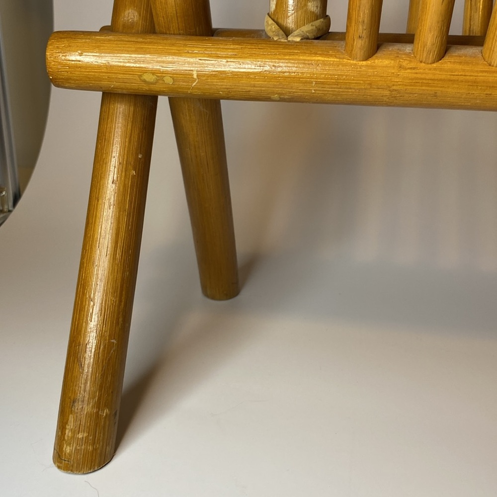 1970’s Bamboo Magazine Rack - Picture 7 of 7